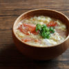 トマトと卵のお味噌汁