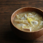 長ねぎと豆腐のお味噌汁